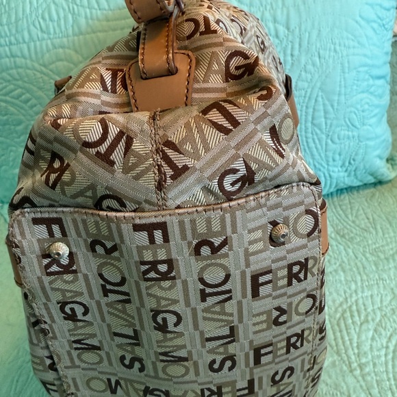 EUC Salvatore Ferragamo Brown Monogram Women's Bag - Picture 5 of 12